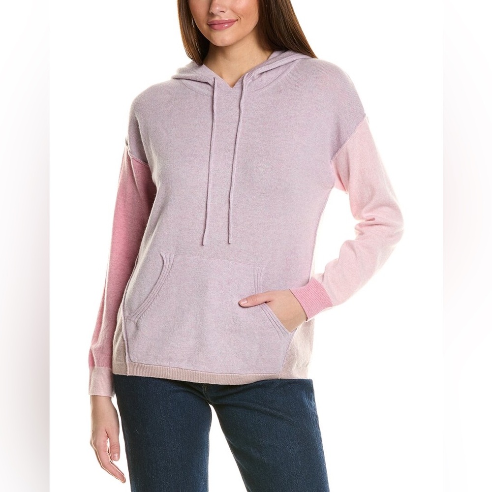 Collaboration Kayla Colorblocked Cashmere Hoodie New Size XS